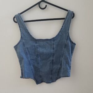 Shein Denim Women's Crop Top